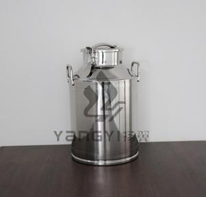 Roestvrij staal Melk Kan Grote Capaciteit 9L Draagbare Transport Tank Wijn Emmer Emmer Tote Kruik Ijs Vat Met Afgesloten Deksel Vloeibare Container/Zilver