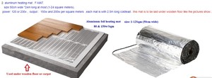 Alfombra Térmica Eléctrica, Alfombra Calefactora <span class=keywords><strong>Radiante</strong></span> <span class=keywords><strong>para</strong></span> Piso, Alfombra Eléctrica Cálida - Product Image 5