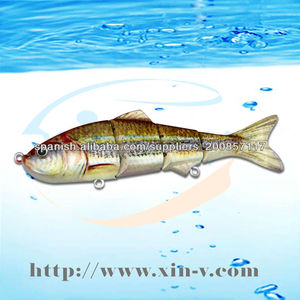 Vivid 4 sección articulada cebo señuelo de los trastos de pesca - Product Image 6