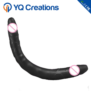 Juguete sexual para lesbiana Gay, consolador de doble cabeza de silicona, Extra largo, seguro para el cuerpo, productos sexuales, con recubrimiento de goma OLED - Product Image 5