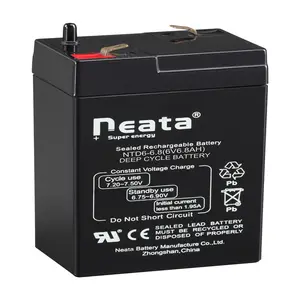 Neata 热卖密封阀稳压 6v 6.8ah 20hr 可充电电池用于鳞片太阳能灯