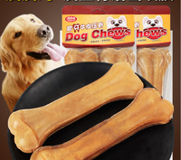 Jinchen Bœuf Saveur peau de vache Os à mâcher Nourriture pour animaux de compagnie riche en nutriments pour chiens Molaires comestibles pour chiens Huesos Para Perros