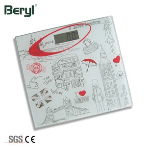 Heißer Verkauf: Digitale elektronische Personenwaage mit quadratischem Gehäuse aus gehärtetem Glas, 150 kg Tragkraft - Product Image 6
