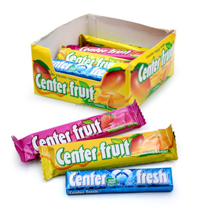 Delicioso sándwich de frutas sabor líquido lleno de goma (centro-fruta) dulces - Product Image 1