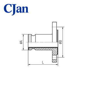 PFA ausgekleideter Adapter mit festem Flansch - Product Image 6