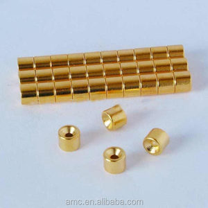 Permanenter N52 Scheibenmagnet aus Neodym mit Goldbeschichtung - Product Image 4