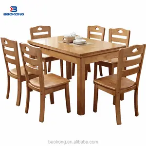 Set Meja Makan Malaysia, Furnitur Restoran Kayu Solid