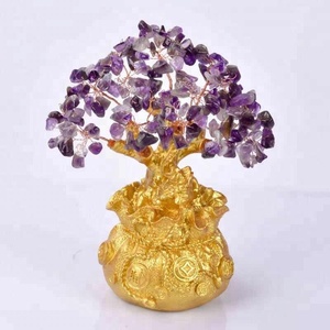 Folk Crafts <strong>Tree</strong> Centerpieces Handmade Christmas Decoration <strong>Crystal</strong> Lucky <strong>Crystal</strong> for Wedding Decor Feng Shui Home Decoration - Product Image 4