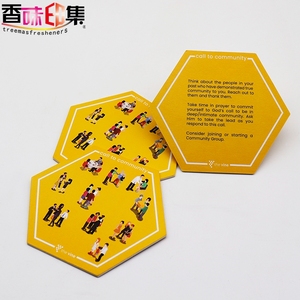 Posavasos Hexagonales Personalizados Marca ZM, Impresión Offset, Estampado en Caliente, Cartón Económico, Papel Absorbente Reciclado, Posavasos <span class=keywords><strong>Promare</strong></span> - Product Image 3