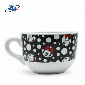 Calcomanía <span class=keywords><strong>de</strong></span> diseño <span class=keywords><strong>de</strong></span> <span class=keywords><strong>Mickey</strong></span> <span class=keywords><strong>Mouse</strong></span> <span class=keywords><strong>de</strong></span> alta calidad, taza <span class=keywords><strong>de</strong></span> sopa <span class=keywords><strong>de</strong></span> gres con asa, regalo - Product Image 1