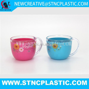 Jual gelas di grandi dimensioni a doppia parete di plastica tazza di acqua con maniglia - Product Image 3