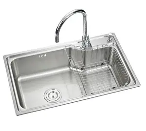 DS7345 Modern Kitchen Designs Stainless Steel Corner Granite Vessel Sink