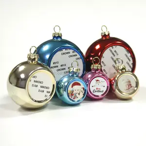 Blank Druckbare Sublimation Weihnachten Ball Ornament für diy