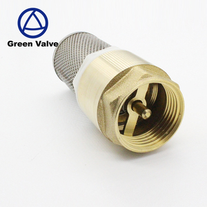 Vanne <span class=keywords><strong>de</strong></span> retenue femelle filetée Green-GutenTop en acier inoxydable avec filtre en maille et pied en laiton avec filtre - Product Image 2