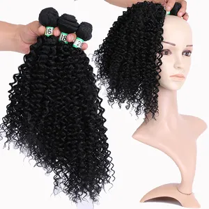 Jerry curly high temperature fiber 3 bundles per package synthetic weave hair synthetic hair hair extensions for women