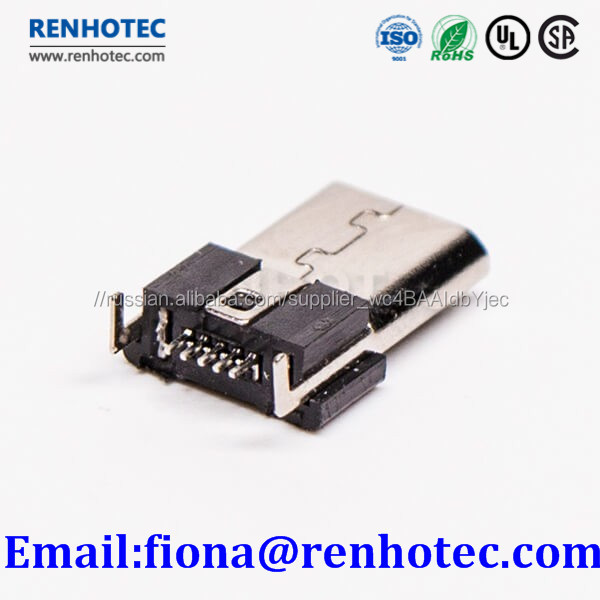 2,0 micro b Мужской тип разъема usb 5 контактов
