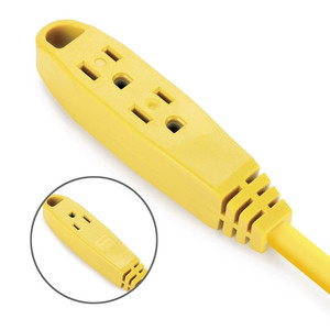 100 chân 3 Outlet Heavy Duty mở rộng dây NEMA 5-15 3pin cắm PVC Áo khoác Nhà thiết bị thắp sáng kết thúc ngoài trời mở rộng dây - Product Image 4