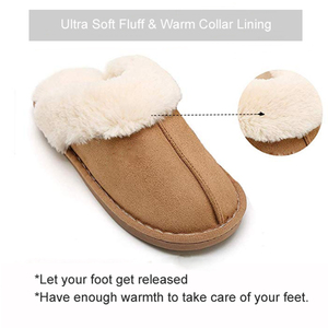 Giá rẻ Fluffy Ấm Cúng Bộ Nhớ Bọt Ngôi Nhà Ấm Áp Mềm Trong Nhà Ngoài Trời Mờ Dép Đi Trong Nhà cho Mùa Đông CHÚNG TÔI - Product Image 5