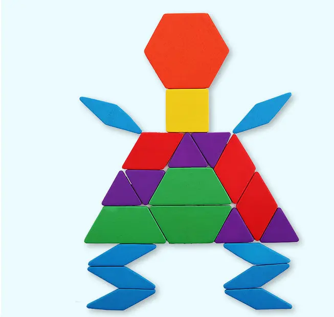 Neonati Bambini della Prima Infanzia Insegnamento Blocchi Geometrici Comprensione Grafici Giocattoli