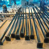 China fabricantes externos 3m 6m 10m 11m 15m 8 metros altura rua luz poles com lista de preços