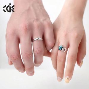 cristalli di bomboniere <span class=keywords><strong>swarovski</strong></span> <span class=keywords><strong>argento</strong></span> paio di anelli gioielli per il giorno di san valentino - Product Image 6