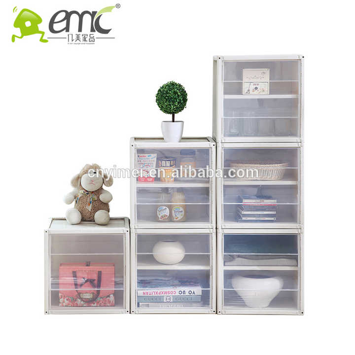 Armários de armazenamento de plástico emc, armário quadrado de plástico com tamanhos