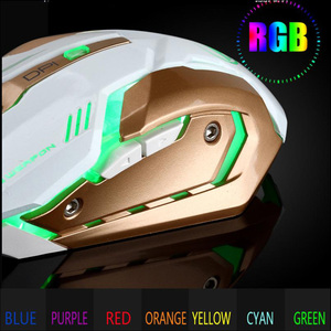 Phong cách mới không dây im lặng LED Backlit USB quang học Ergonomic Chuột chơi game - Product Image 5