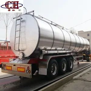 Milk Water Transport Tank Tanker Vehicle Semi Truck Trailer For Sale