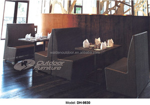 Restaurante <span class=keywords><strong>muebles</strong></span> de mimbre usados mesa de <span class=keywords><strong>comedor</strong></span> y banco silla - Product Image 1