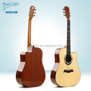 Sapeleมะฮอกกานีคอrosewood fingerboardพลาสติกอะคูสติกกีต้าร์