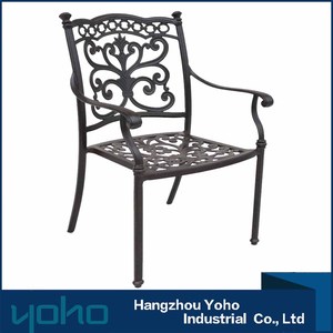 Sillas de comedor negro <span class=keywords><strong>calle</strong></span> Jardín <span class=keywords><strong>silla</strong></span> de aluminio piezas fuera de aluminio reposabrazos <span class=keywords><strong>silla</strong></span> para comedor - Product Image 5