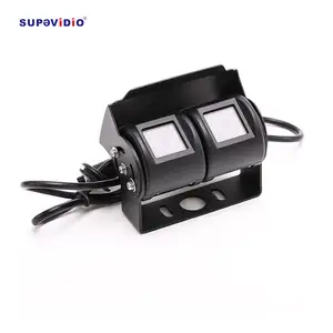 1080P AHD Dual Lens Camera Reverse Twin Lens Camera Waterproof Backup Camera for Bus Forklift Truck RV Agricultural Vehicle