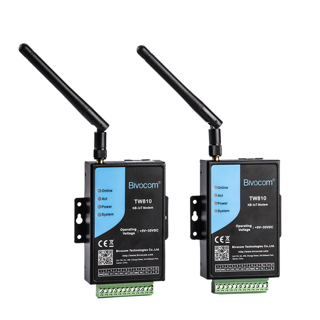 Bivocom TW810 Industrial Wireless RF Modules GSM GPRS Modbus RTU NB-IoT CAT M1 Modem RS232/RS485 Interface DC 5-35V IP30 Housing