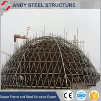 Struktur pabrik baja Cina bingkai baja bingkai baja kubah mengkilap bingkai ruang prefabrikasi