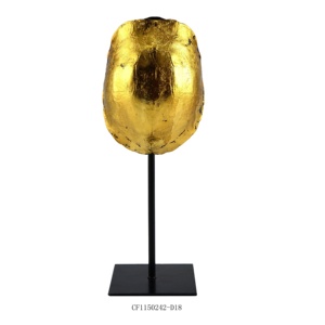 Base di guscio di tartaruga decorazione per la casa con scultura in metallo artificiale europa resina artigianale deposito di 30% animale CF1150242 realistico - Product Image 2