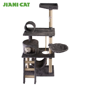 China peluche mascota de madera proveedor juguetes muebles gato del árbol rascador - Product Image 2