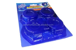 Fabricants professionnels prix bon marché 50g chaque bloc déodorant de toilette à bulles bleues, nettoyant automatique de cuvette de toilette