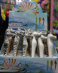 <strong>Zoo</strong> Promotional Gift Tourist Souvenir Plastic Wild Animal Horse zebra Shape Ballpoint <strong>Pen</strong> with Custom logo Print