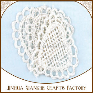Artisanat au <span class=keywords><strong>crochet</strong></span> DIY, dentelle en forme de cœur, nappe en coton blanc pour la décoration de fête - Product Image 3