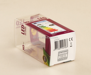플라스틱 투명 PET/PVC 인쇄 포장 접이식 LED 전구 상자 - Product Image 2