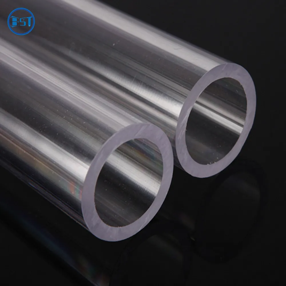 Di plastica trasparente di imballaggio del tubo PP / PVC/PC/Acrilico See-through tubo di plastica