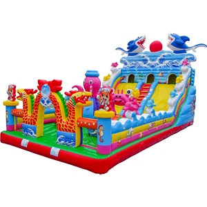 Castello gonfiabile gonfiabile di salto della casa di rimbalzo personalizza i buttafuori della stella dell'oceano per i bambini inclusi 1 pezzo durevole 3-15 anni - Product Image 5