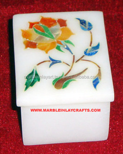 Cajas de mármol blanco para joyería, caja de mármol hecho a mano - Product Image 1