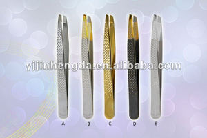 Mejor venta de gama alta dorado pinzas de cejas, buena pinzas - Product Image 3