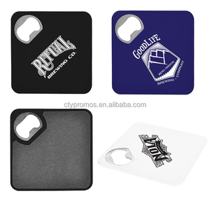 Apribottiglie quadrato in <span class=keywords><strong>plastica</strong></span> sottobicchiere apribottiglie con Logo - Product Image 4