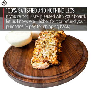 Sopewod Round Wooden Cutting Board-Vielseitiges und langlebiges Küchen werkzeug-Ideal zum Hacken, Schneiden und Servieren