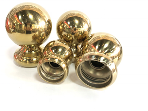 Bola de pasamanos de acero inoxidable de Color dorado de 100mm, esferas de acero Ss304 huecas para decoración de escaleras de valla, soldadura ASI incluida