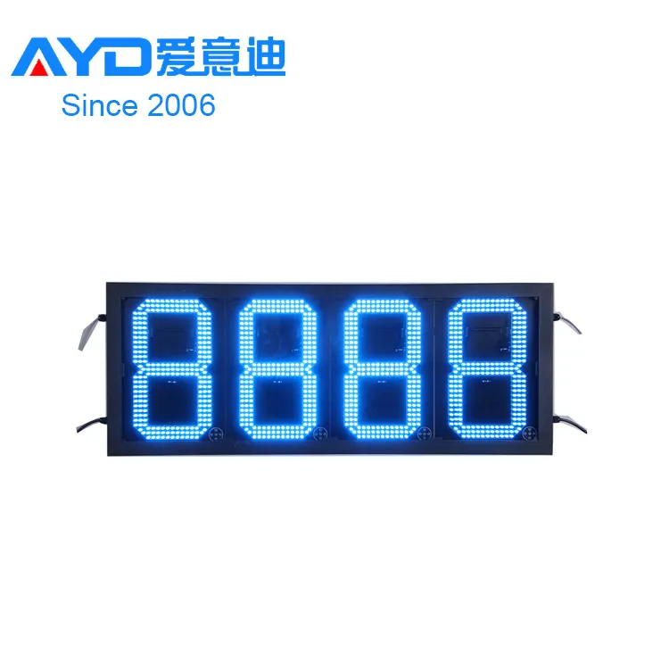 High Brightness Backlight LED Price Sign RF LCD Remote Control Gas Station LED Display