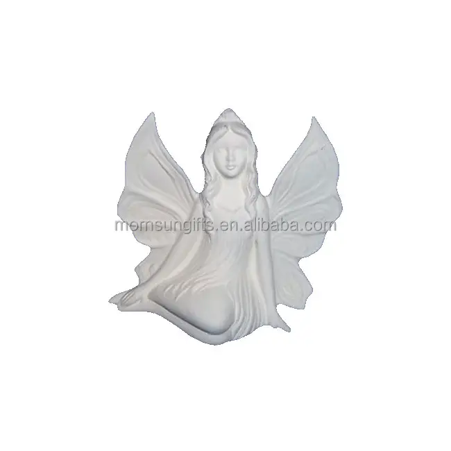 Custom Zitten Fairy Figurine Groothandel Keramische <span class=keywords><strong>Bisque</strong></span> Ambachten
