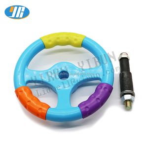 コイン式子供用乗り物、揺れる＆ハンドル付き、耐久性のある金属とプラスチック製、英語表記 - Product Image 4